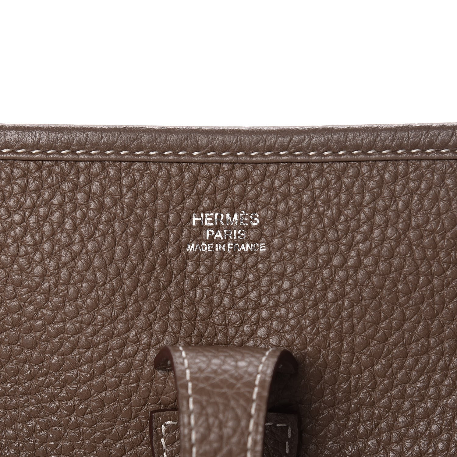 Hermes Taurillon Clemence Evelyne III PM Etoupe 6 of 14