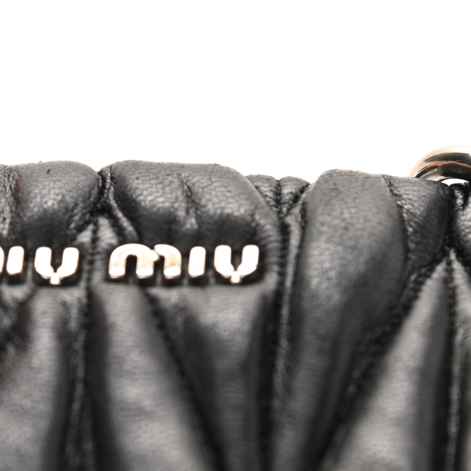Miu Miu Nappa Matelasse Tote Black 10 of 11