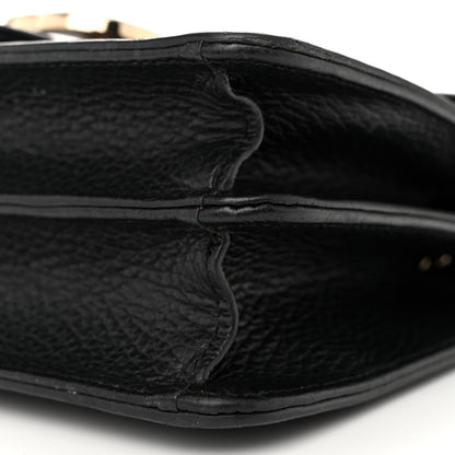 Gucci Dollar Calfskin Small Interlocking G Shoulder Bag Black 11 of 14