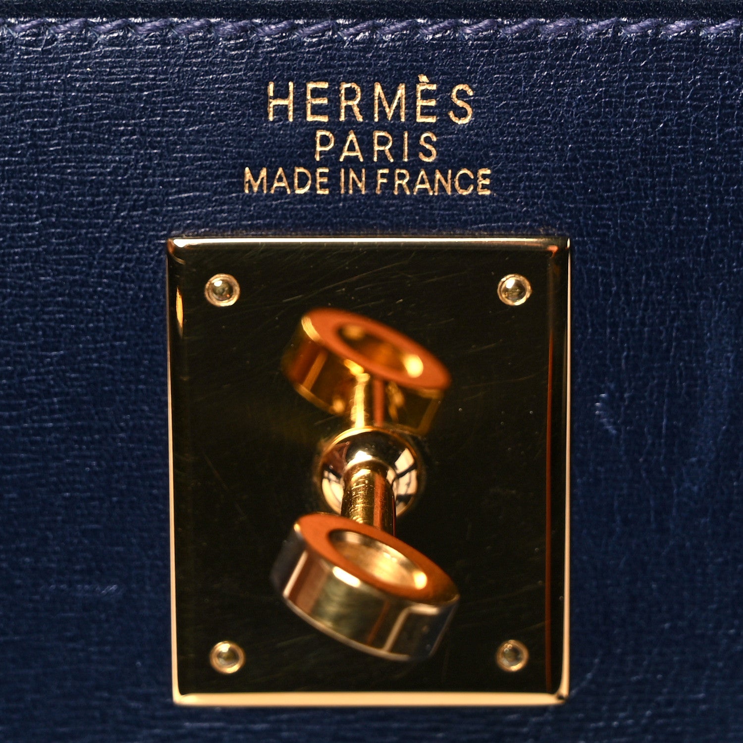 Hermes Box Kelly Sellier 32 Bleu Marine 6 of 34