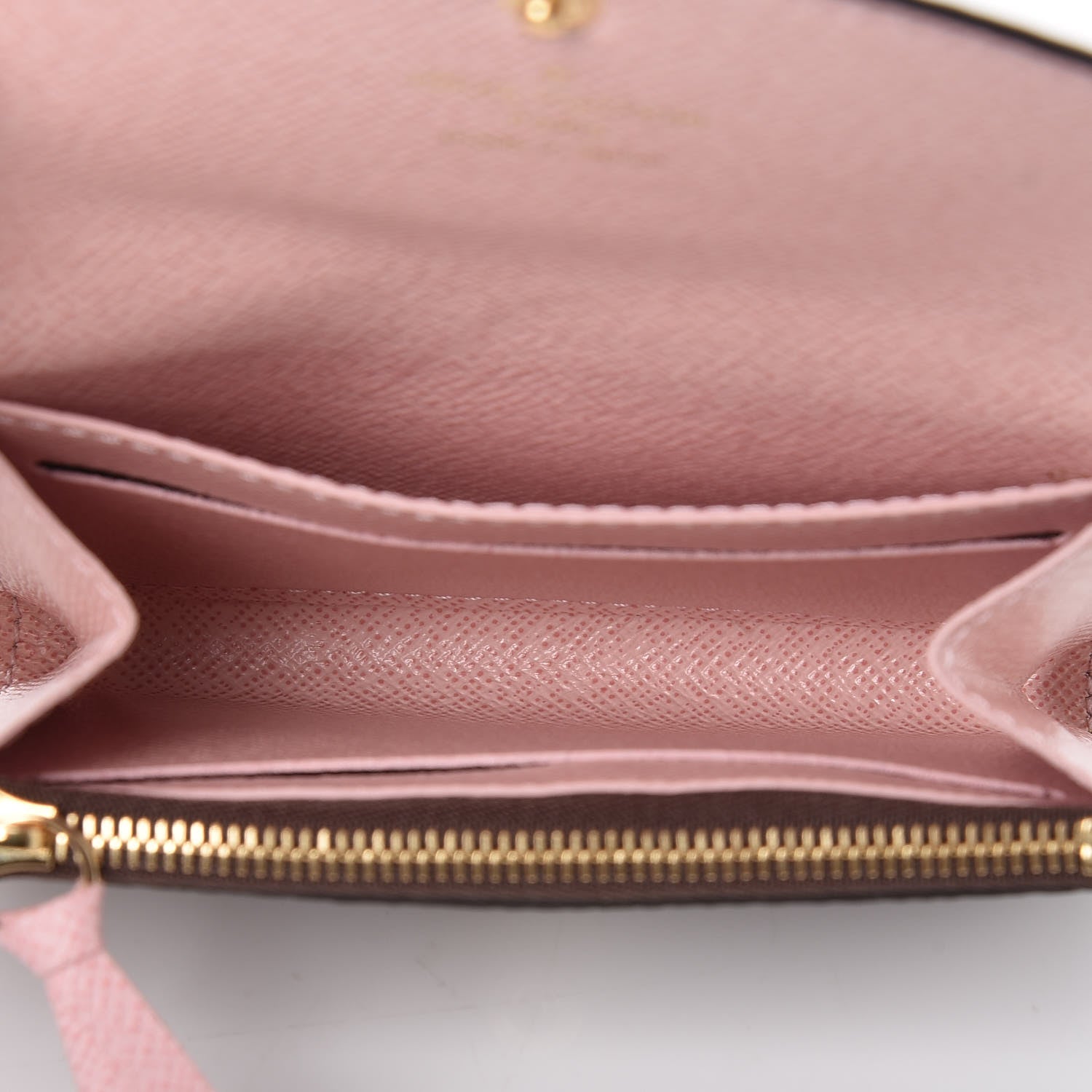 Louis Vuitton Damier Ebene Rosalie Coin Purse Rose Ballerine 5 of 8