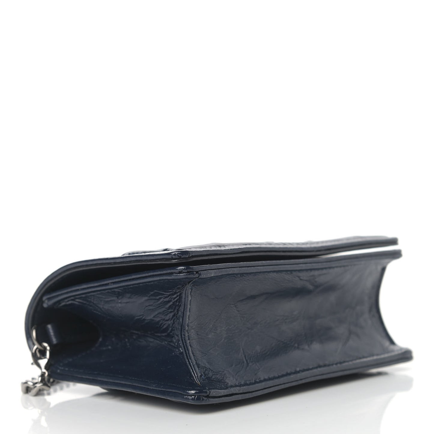 Patent Baby Diorama Flap Bag Blue