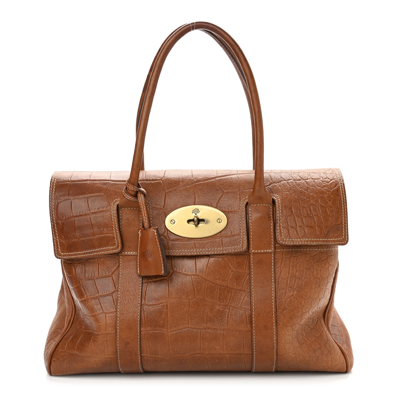 Mulberry Crocodile Embossed Bayswater Oak 1 of 18