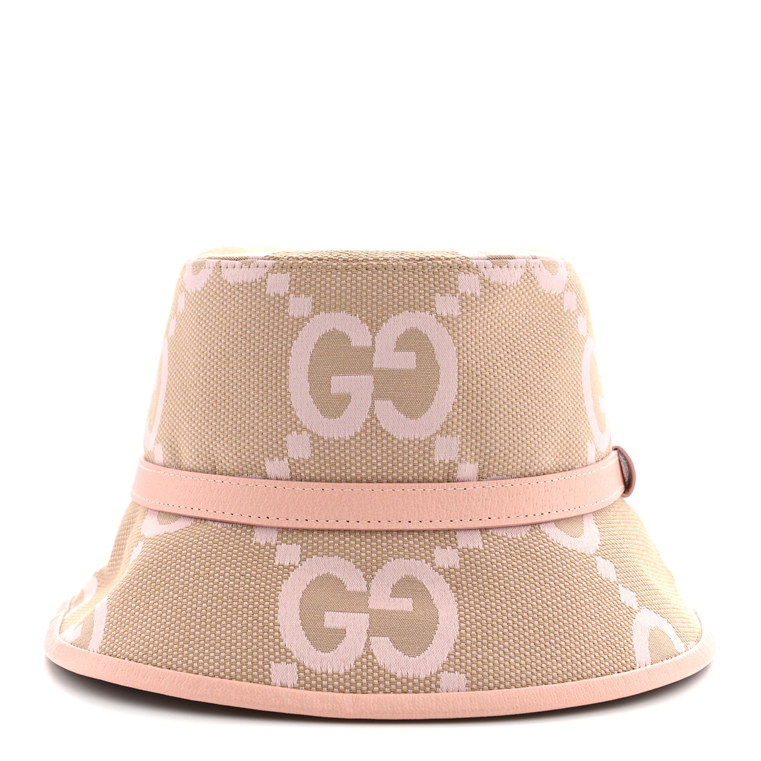 Gucci Monogram Jumbo GG Mosteria Bucket Hat S Beige Perfect Pink 5 of 8