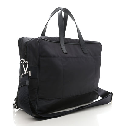 Prada Tessuto Nylon Saffiano Briefcase Navy 3 of 9
