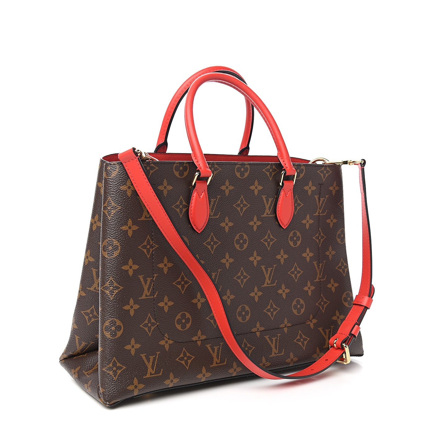 Monogram Flower Tote Coquelicot