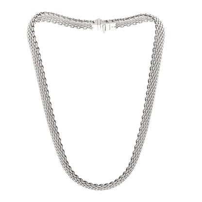 Tiffany Sterling Silver Somerset Mesh Necklace 2 of 6