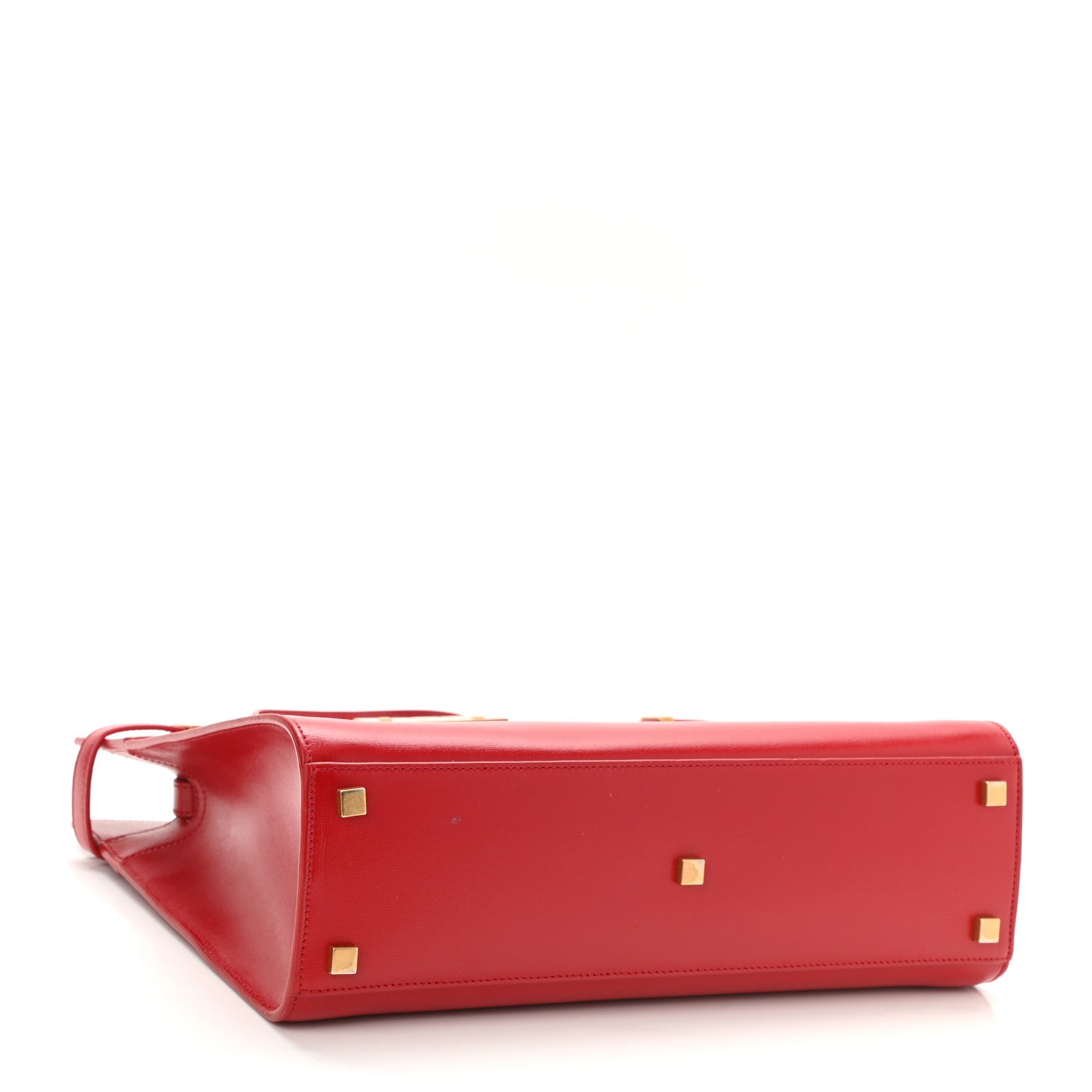 Saint Laurent Calfskin Small Manhattan Shopper Tote Red 4 of 10
