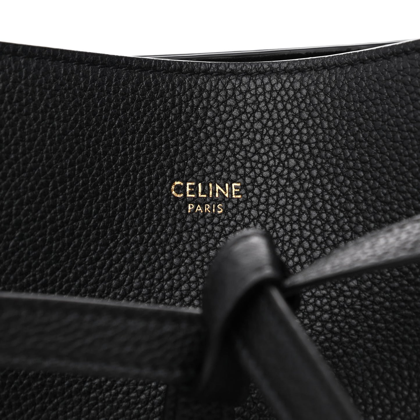 Soft Grained Calfskin Small Belt Cabas Phantom Black