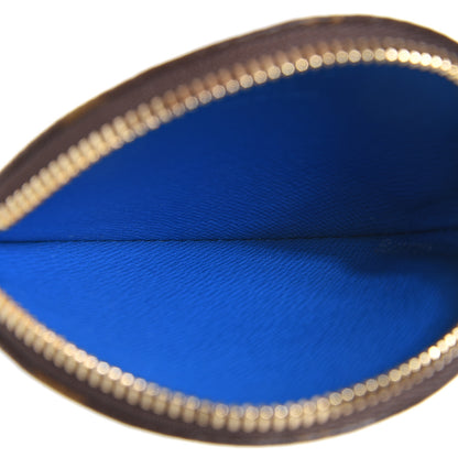 Louis Vuitton Monogram 2019 Christmas Animation Round Coin Purse Blue 4 of 6