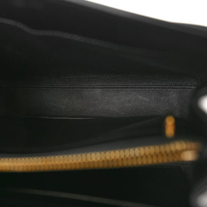 Celine Satinated Calfskin Small 16 Top Handle Bag Black 5 of 9