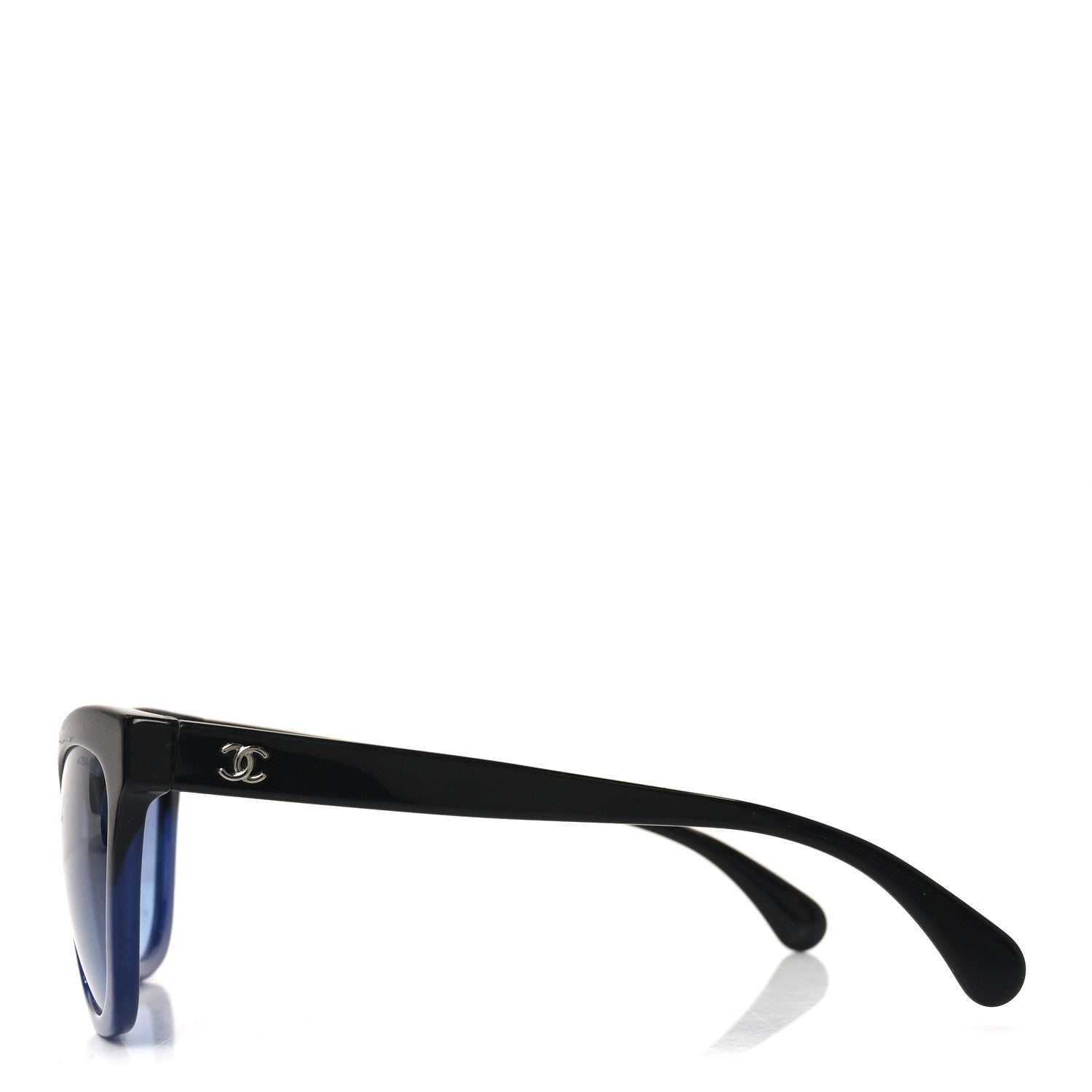 Chanel Acetate CC Cat Eye Summer Sunglasses 5350 Black Blue 3 of 7
