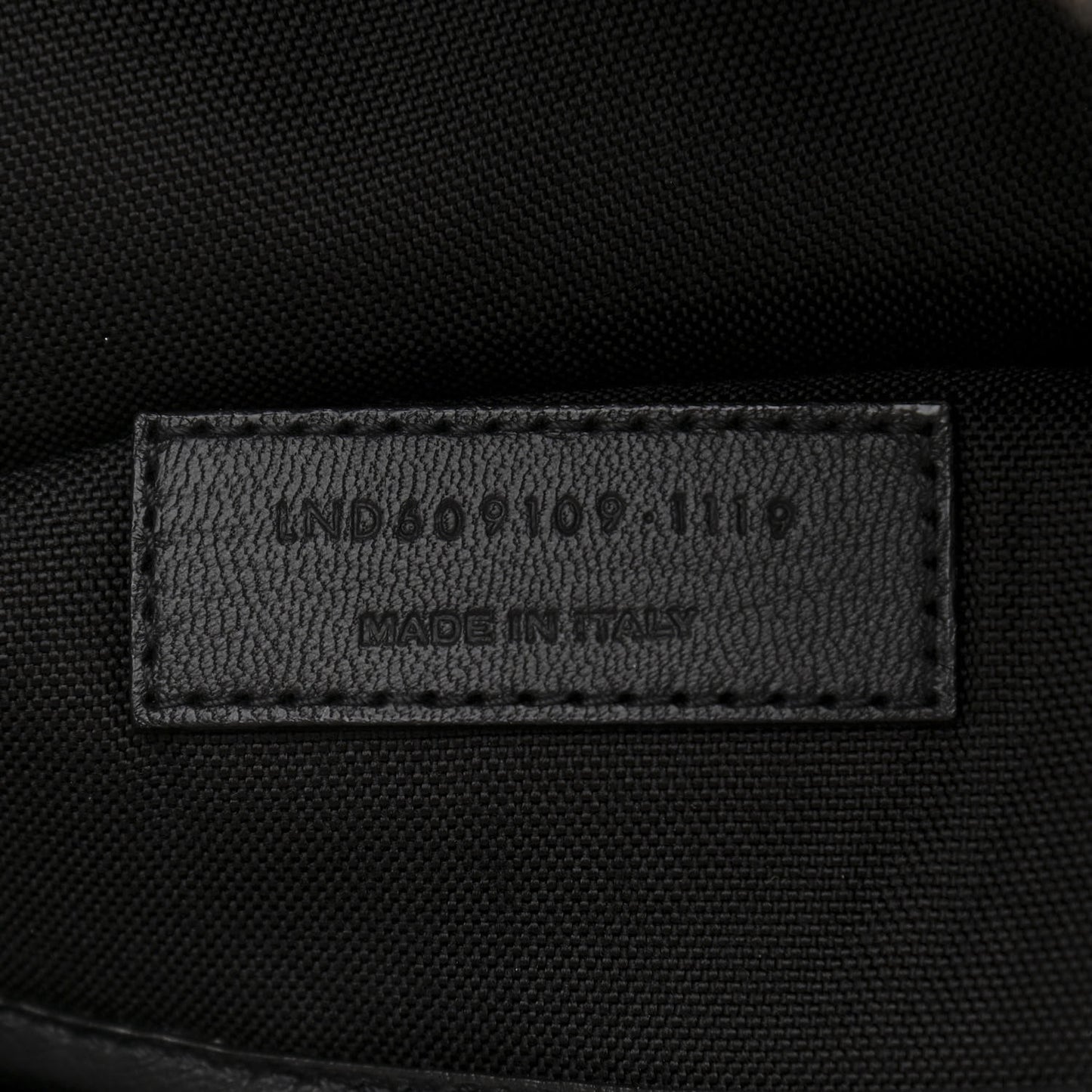 Calfskin Checked Print Nuxx Backpack Black White