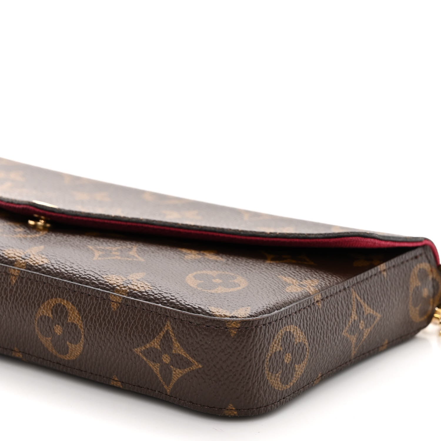 Louis Vuitton Monogram Pochette Felicie Chain Wallet Fuchsia 9 of 12