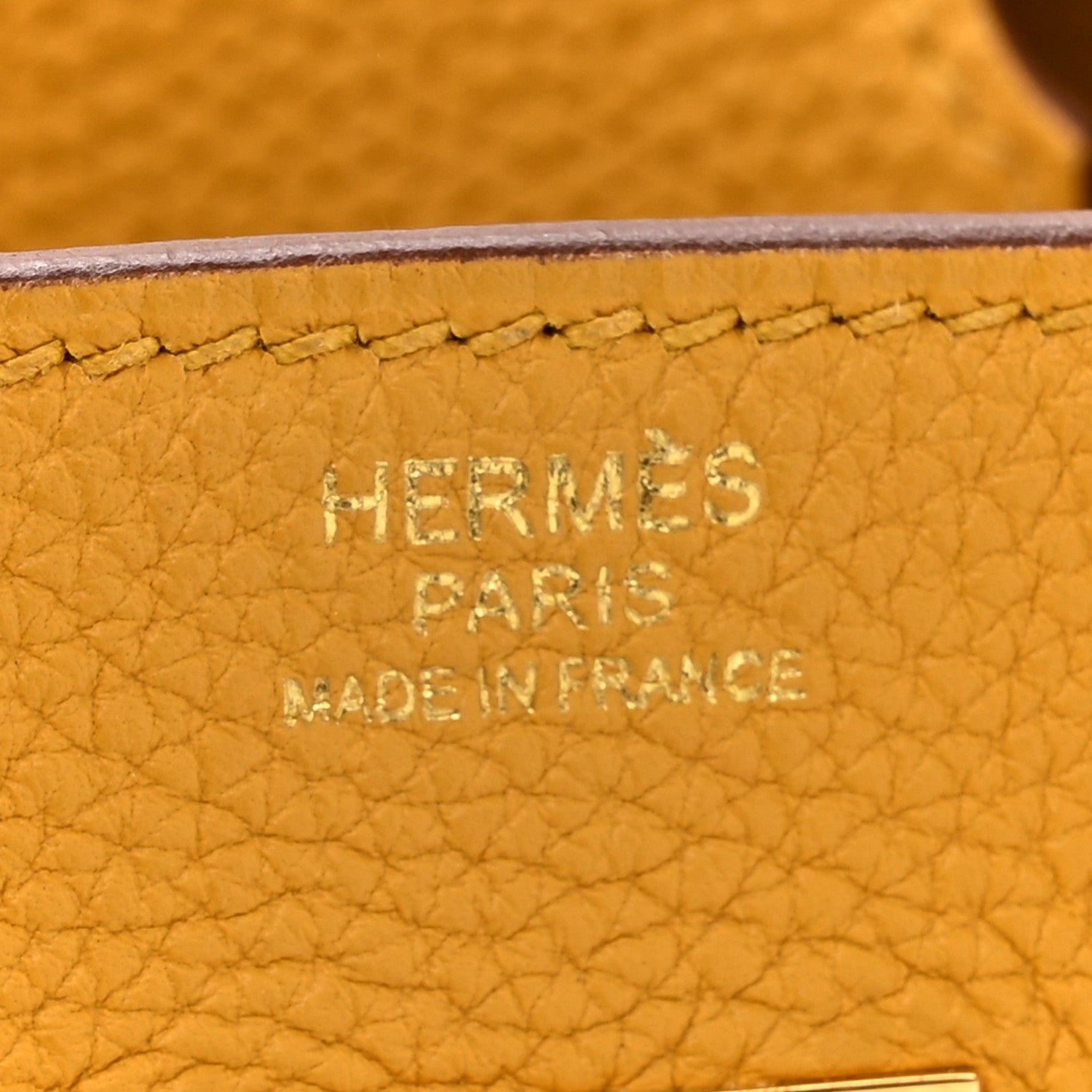 Hermes Togo BIRKIN 30 Jaune Ambre 6 of 19