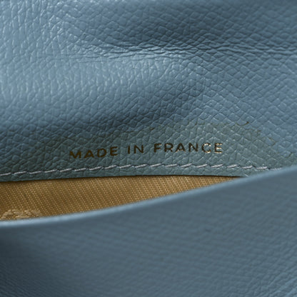 Chanel Caviar CC Card Holder Light Blue 7 of 8