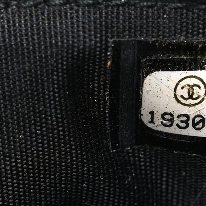 Chanel Calfskin Stitched CC Long Wallet Black 9 of 11