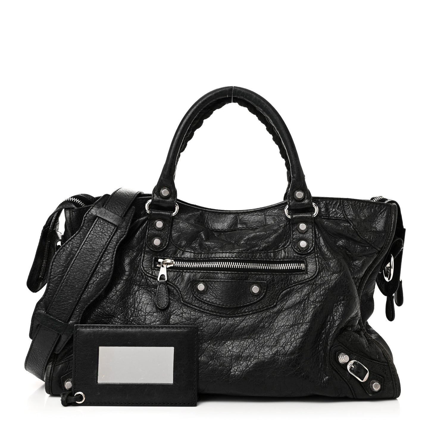 Agneau Giant 12 Silver Hardware City Black