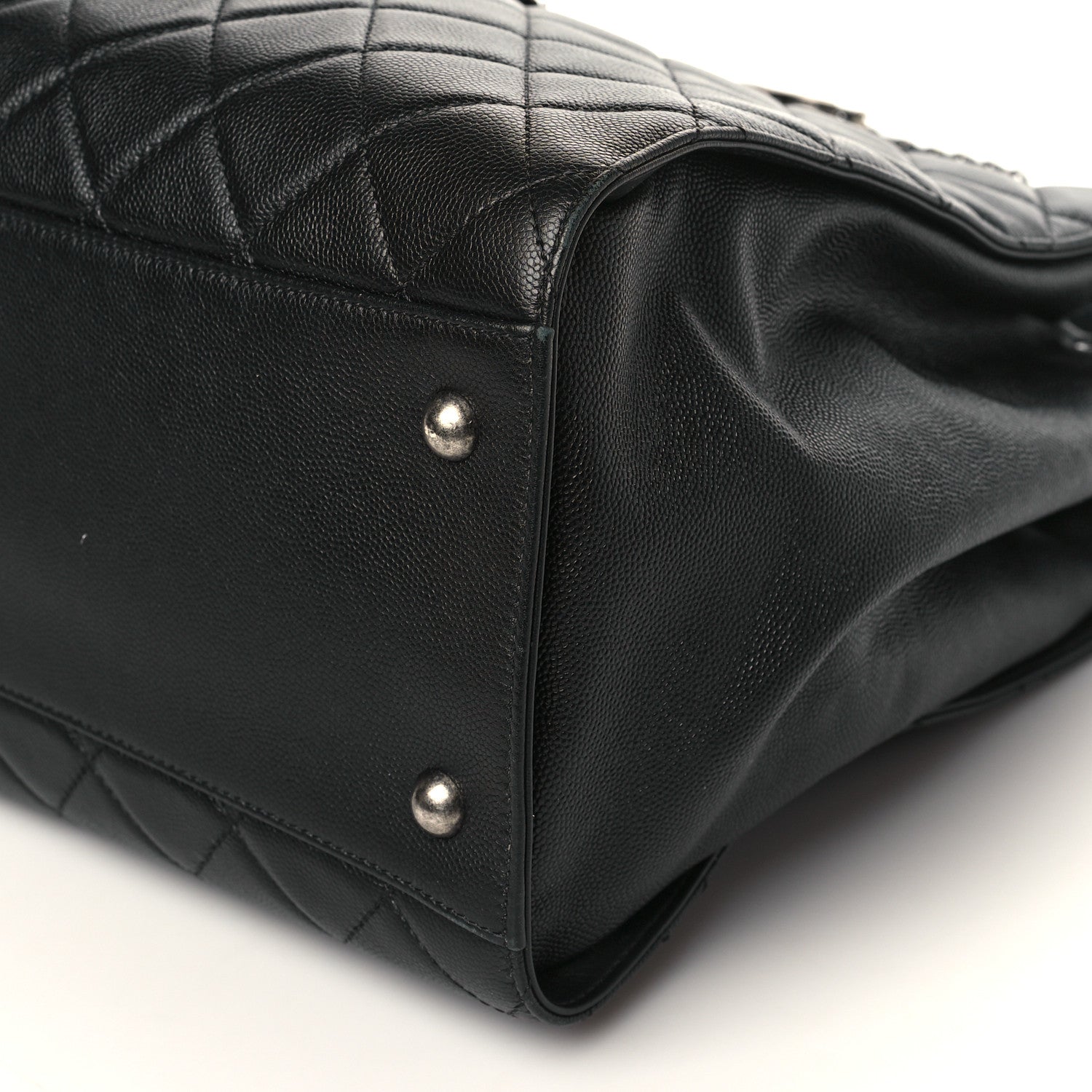 Chanel Caviar Quilted Large CC Bucket Bag Black 8 of 8
