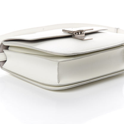 Celine Liege Calfskin Medium Classic Box Flap Bag White 6 of 7