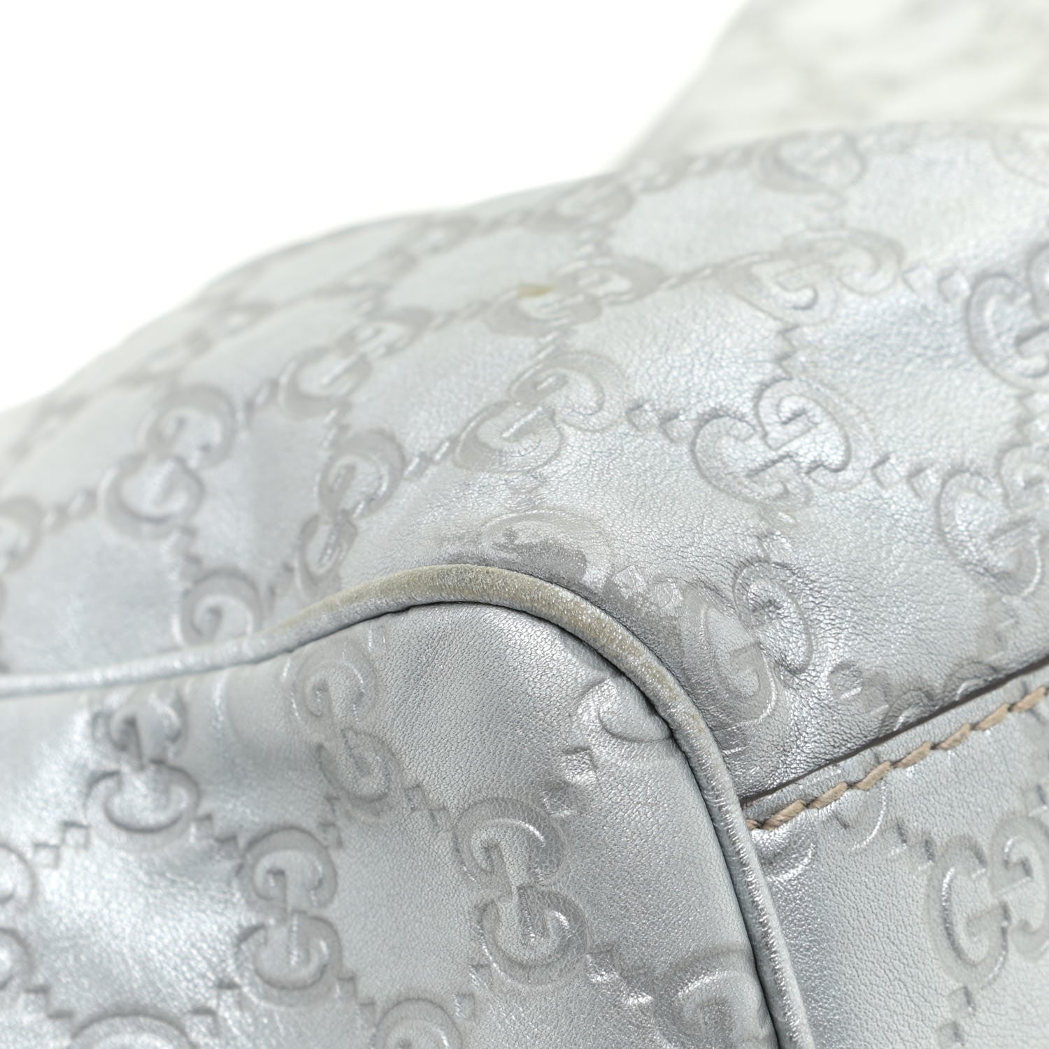 Gucci Guccissima Medium Sukey Tote Silver 16 of 18