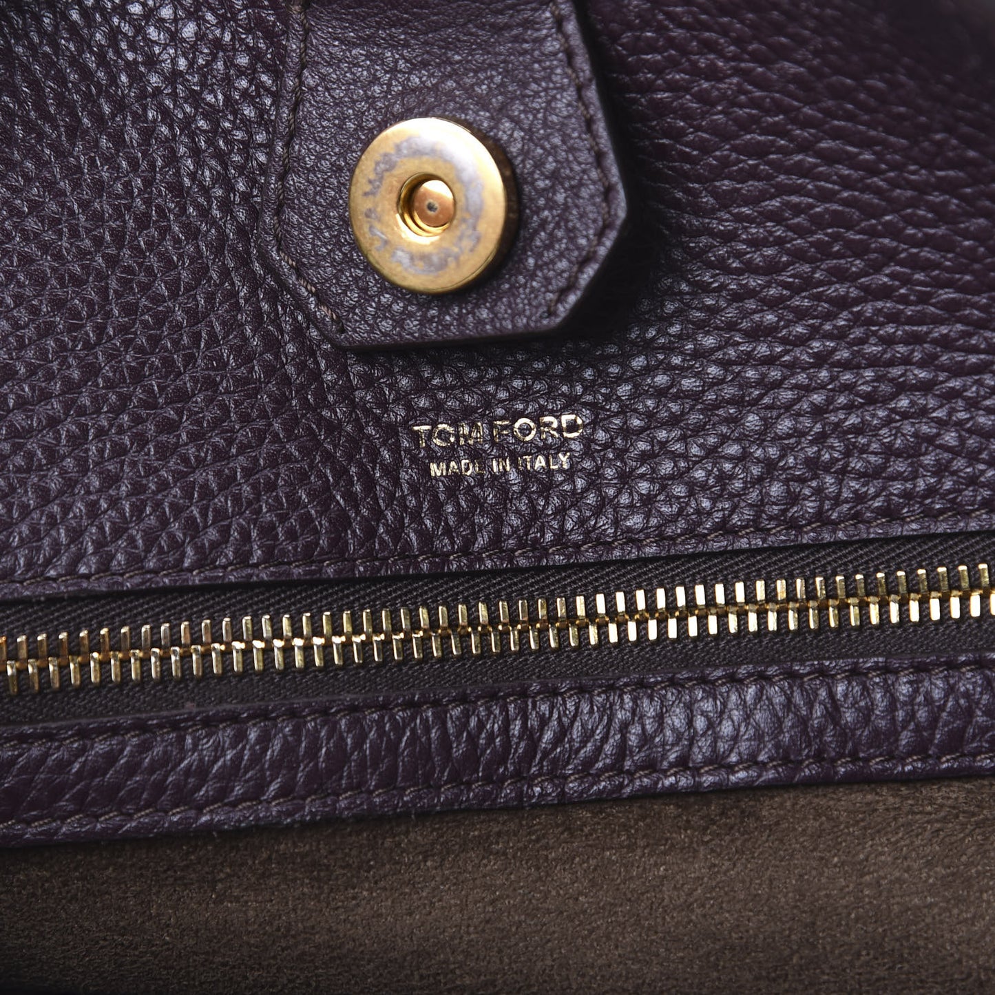 Grained Calfskin Medium Sedgwick Zipper Tote Wine