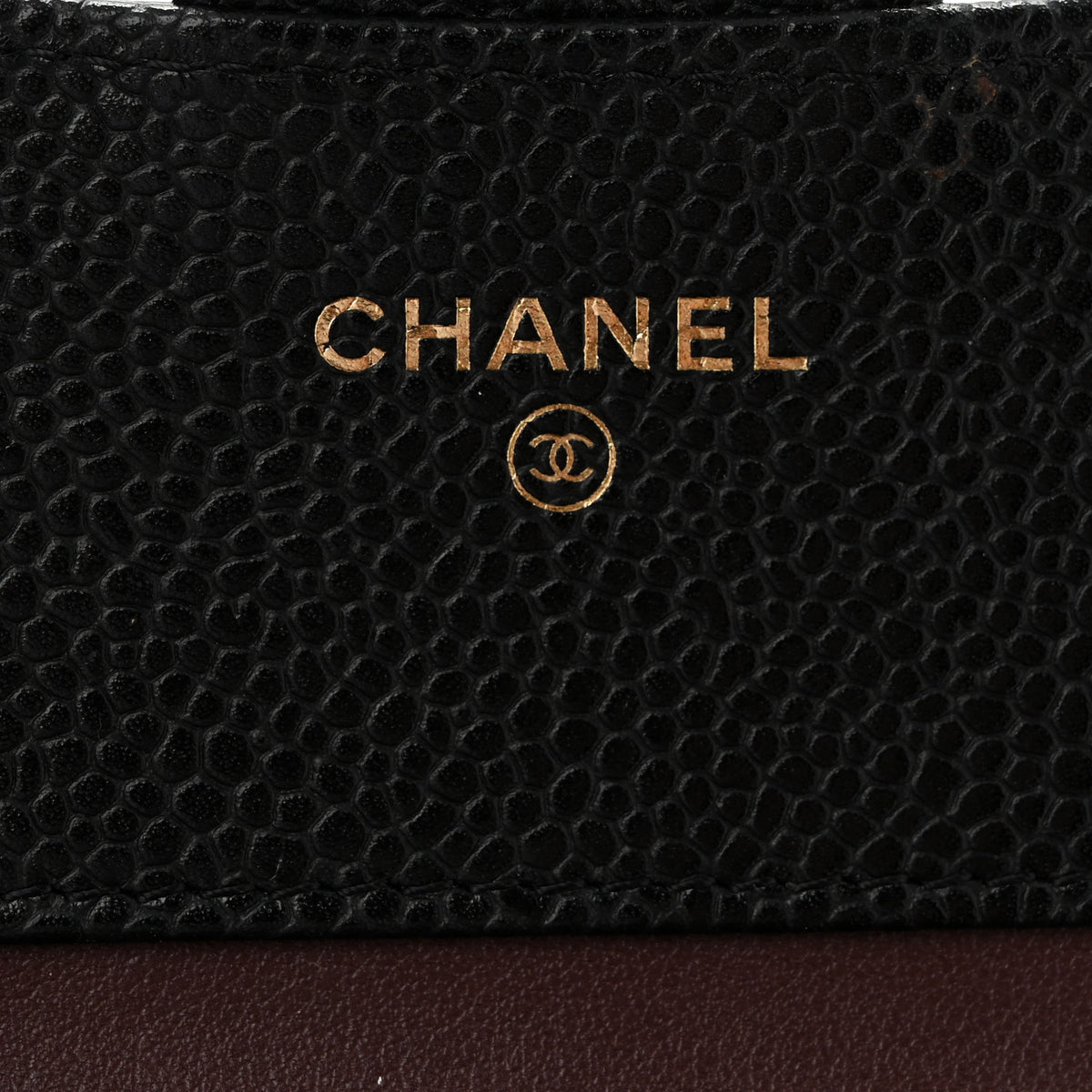 Caviar Quilted Compact Flap Wallet Black