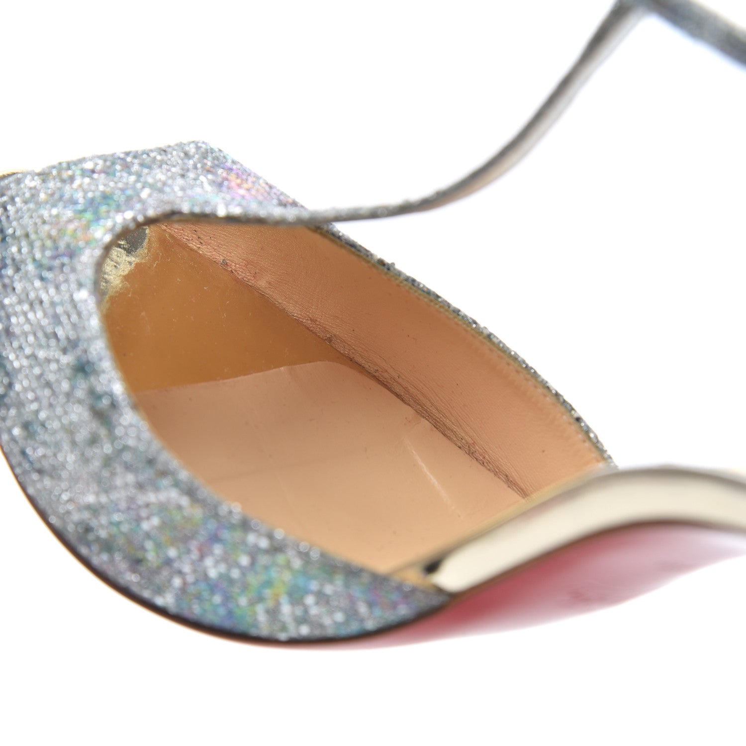 Christian Louboutin Glitter Solaria Senora 100 Sandals 38 Multicolor 14 of 19