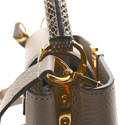 Louis Vuitton Taurillon Ayers Capucines BB Galet 12 of 13