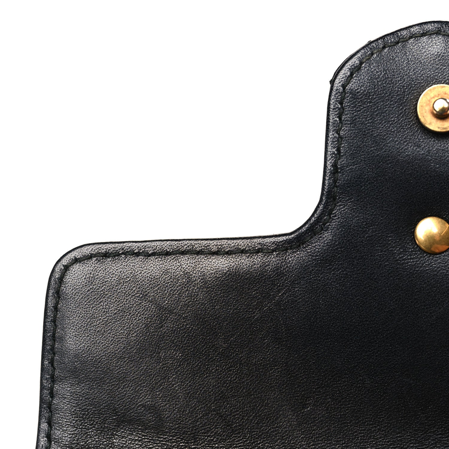 Gucci Calfskin Matelasse Super Mini GG Marmont Shoulder Bag Black 10 of 10