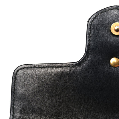 Gucci Calfskin Matelasse Super Mini GG Marmont Shoulder Bag Black 10 of 10