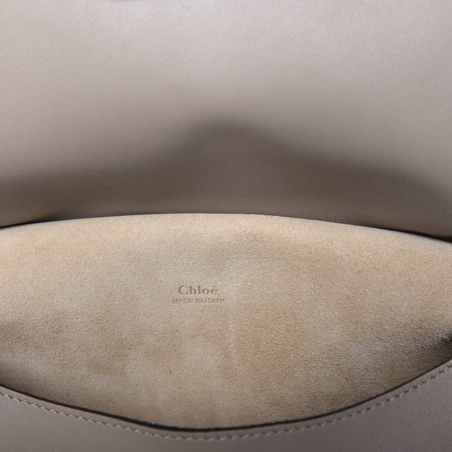 Suede Smooth Calfskin Mini Kurtis Shoulder Bag Motty Grey