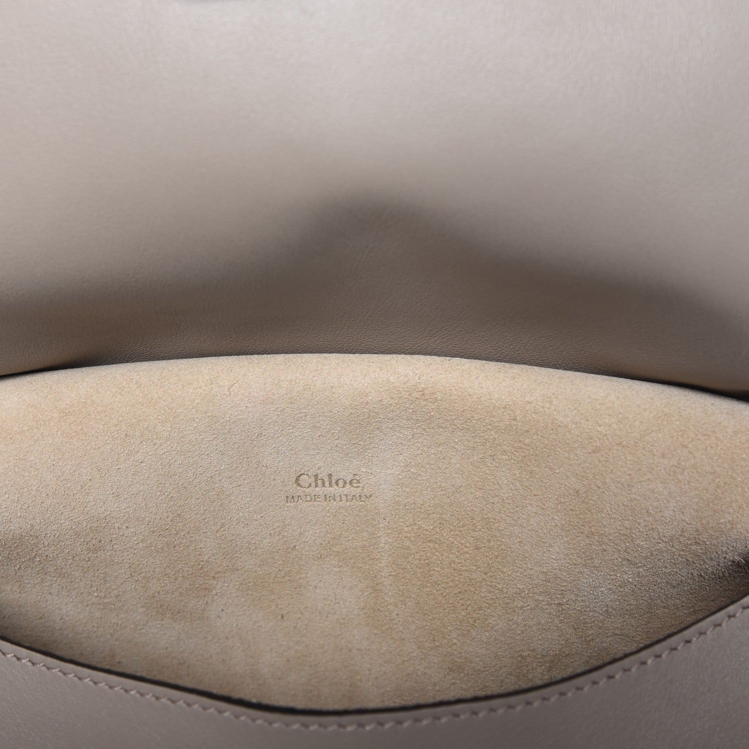 Chloe Suede Smooth Calfskin Mini Kurtis Shoulder Bag Motty Grey 7 of 10