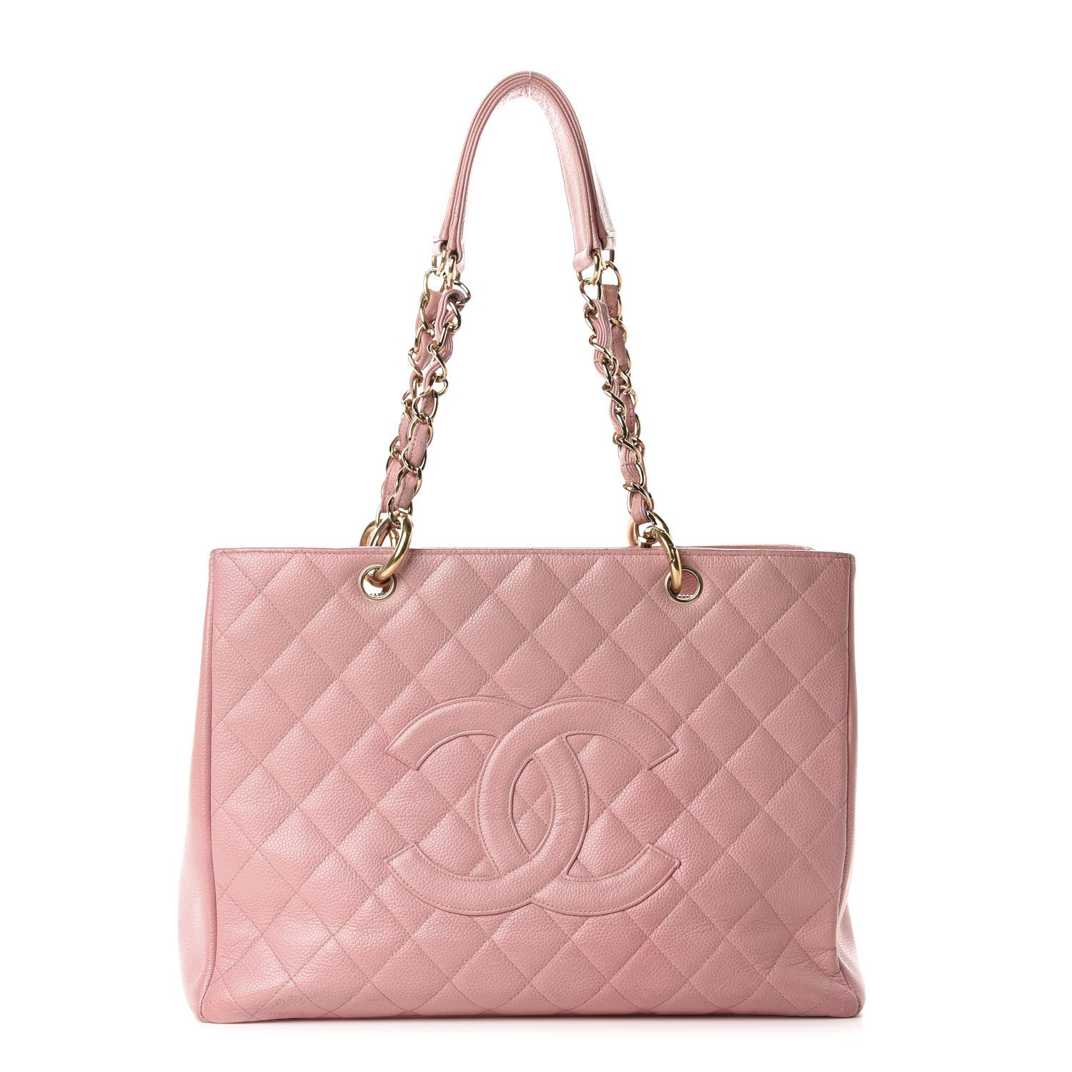 Chanel Caviar Quilted Grand Shopping Tote GST Pink 1 of 21