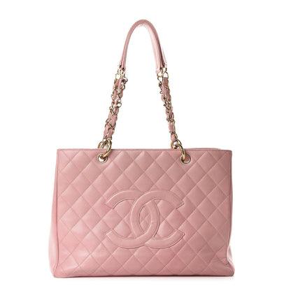 Chanel Caviar Quilted Grand Shopping Tote GST Pink 1 of 21