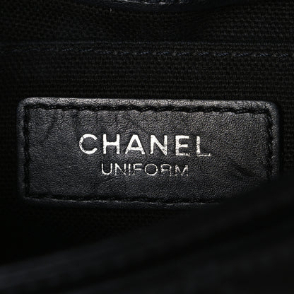 Chanel Calfskin Quilted CC Uniform Flap Belt Bag Black 5 of 10