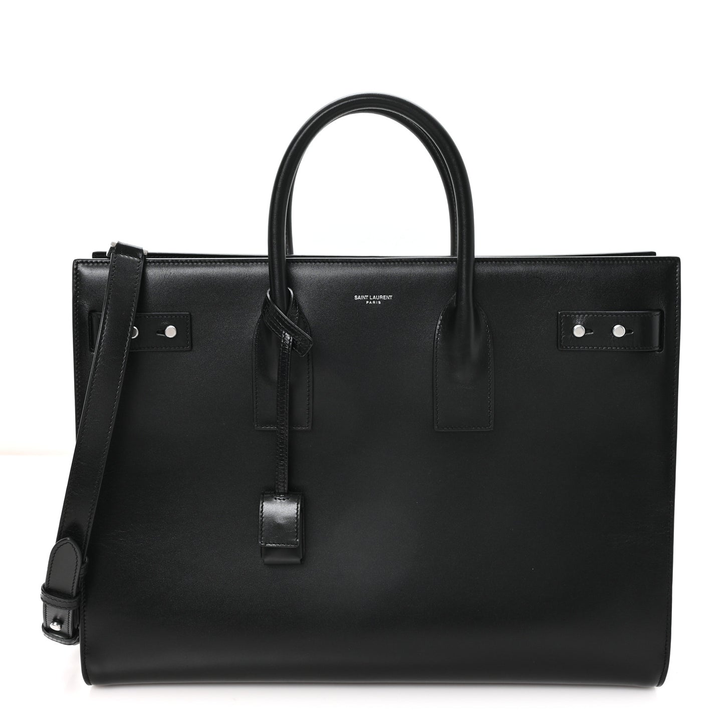 Calfskin Large Thin Sac De Jour Black