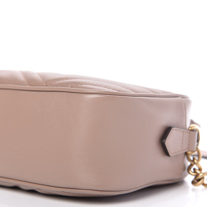 Gucci Calfskin Matelasse Small GG Marmont Chain Shoulder Bag Porcelain Rose 7 of 10