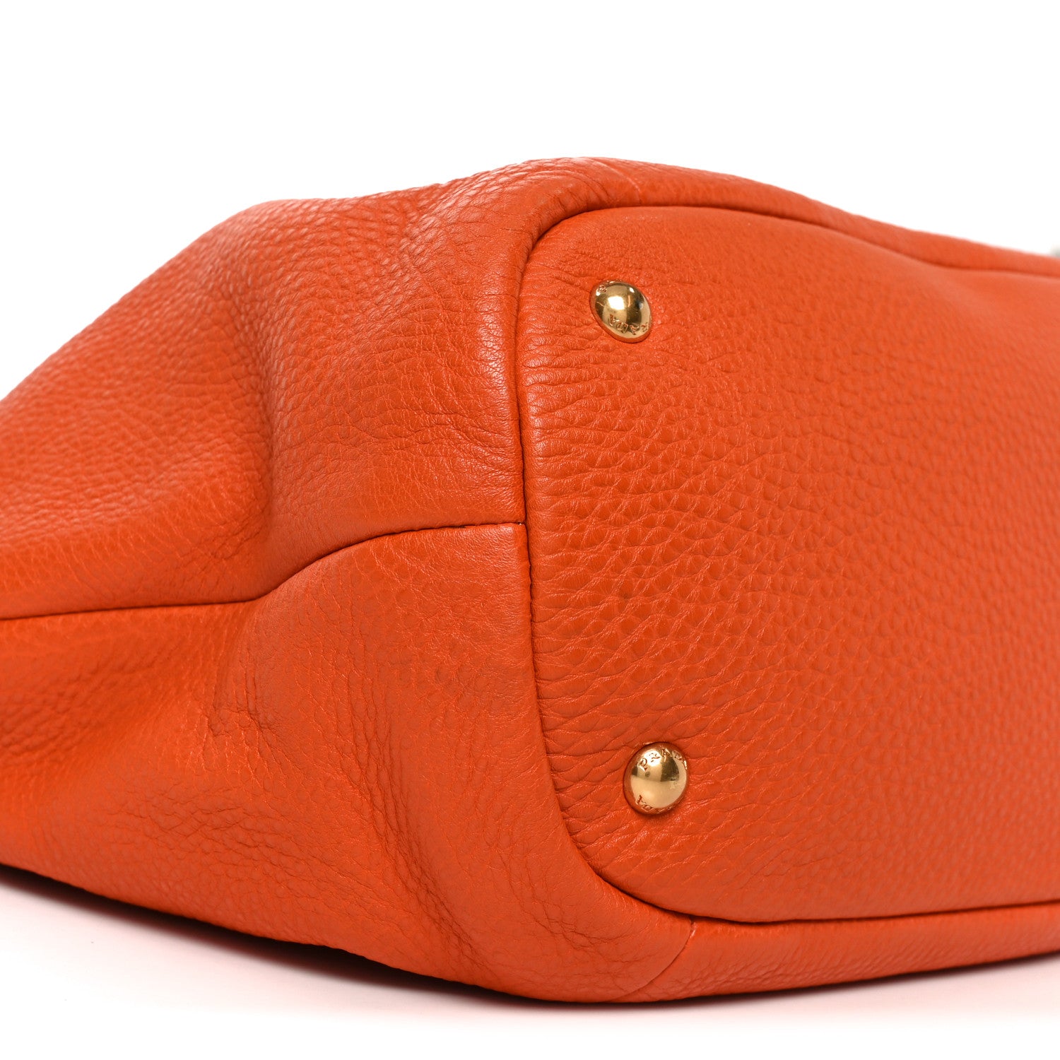 Prada Vitello Daino Shopping Tote Papaya 8 of 9