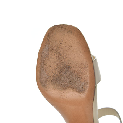 Valentino Garavani Calfskin Nappa Rockstud Spike 90mm Ankle Strap Sandals 36 Ivory 10 of 21