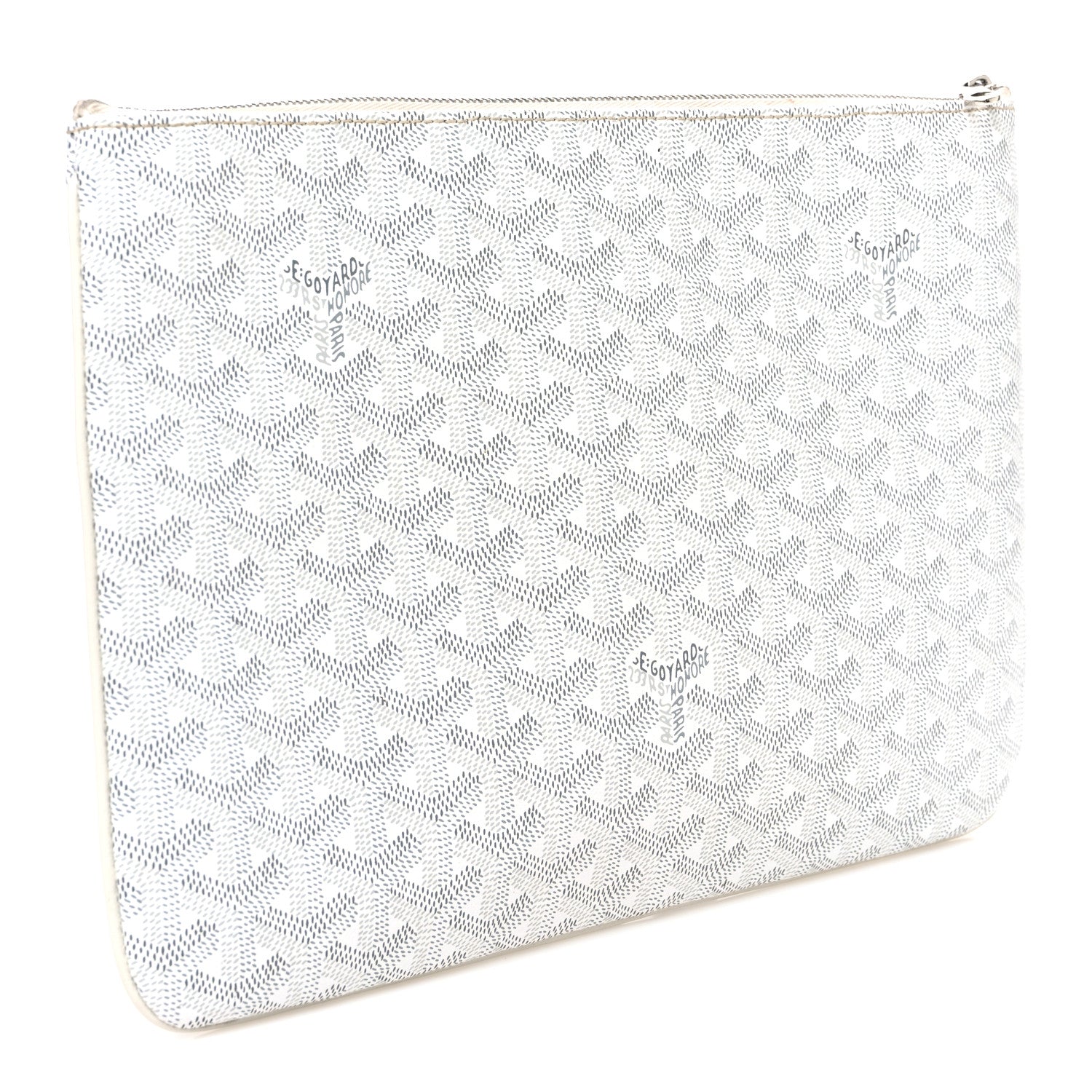 Goyard Goyardine Senat Pochette MM White 3 of 7