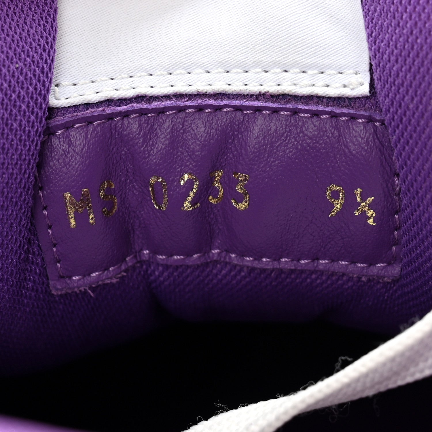 Louis Vuitton Calfskin Monogram Denim Mens LV Trainer Sneakers 9.5 Purple 7 of 10