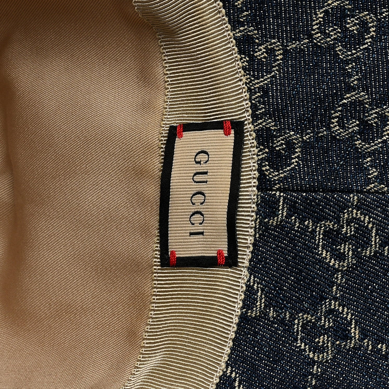 Gucci Eco Washed Denim GG Monogram Brim Hat M Blue 7 of 7