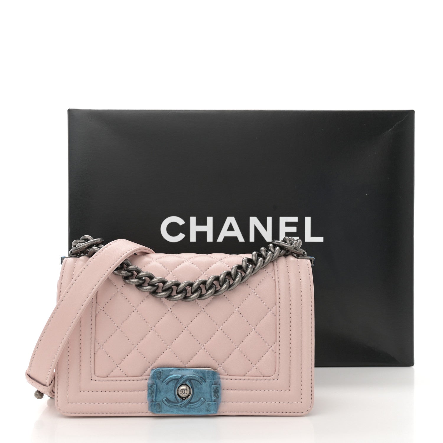 Chanel Lambskin Quilted Small Boy Flap Light Pink 10 of 11
