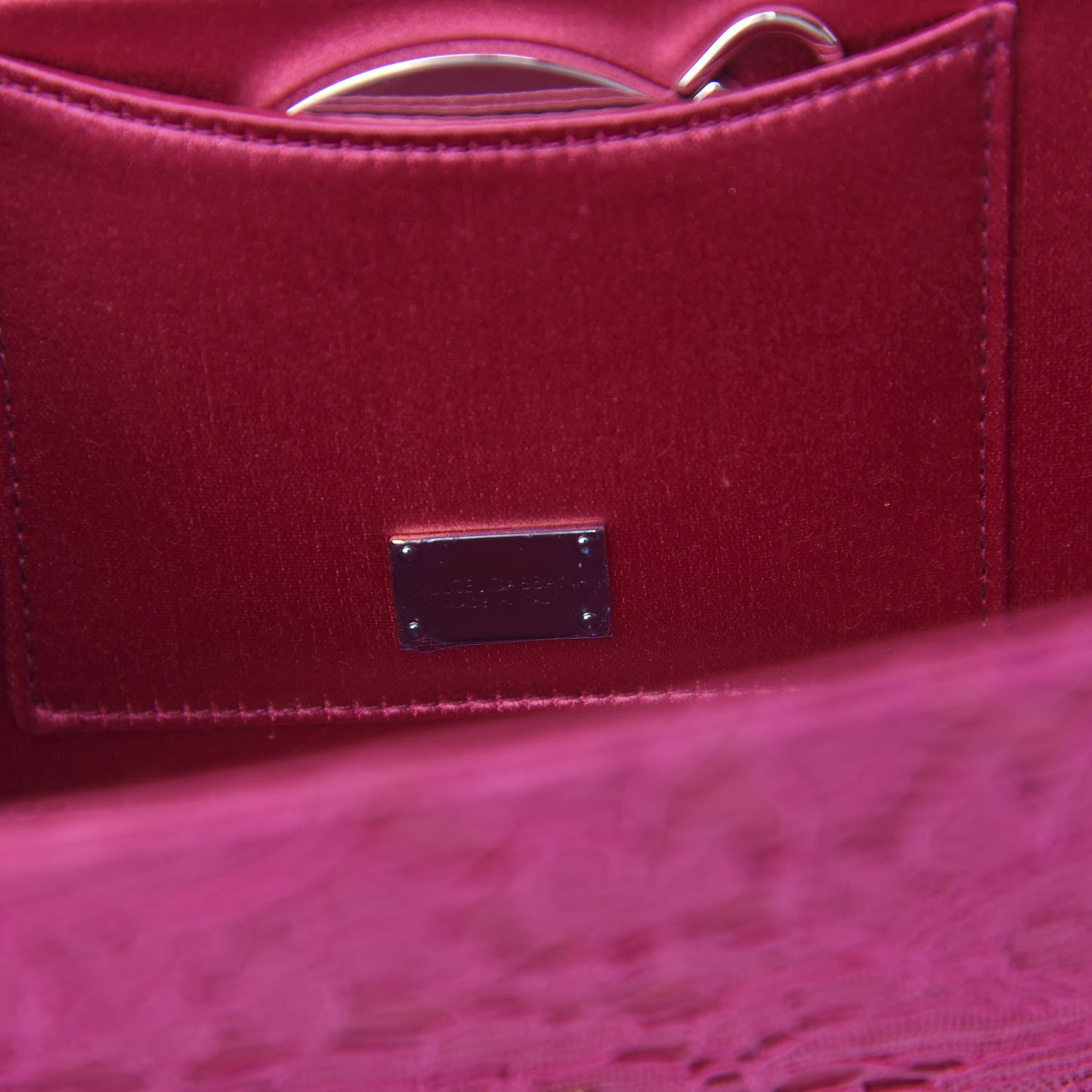 Dolce & Gabbana Lace Miss Bonita Evening Pochette Fuxia 5 of 8