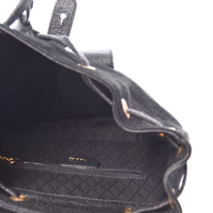 Gucci Calfskin Suede Bamboo Backpack Black 4 of 10