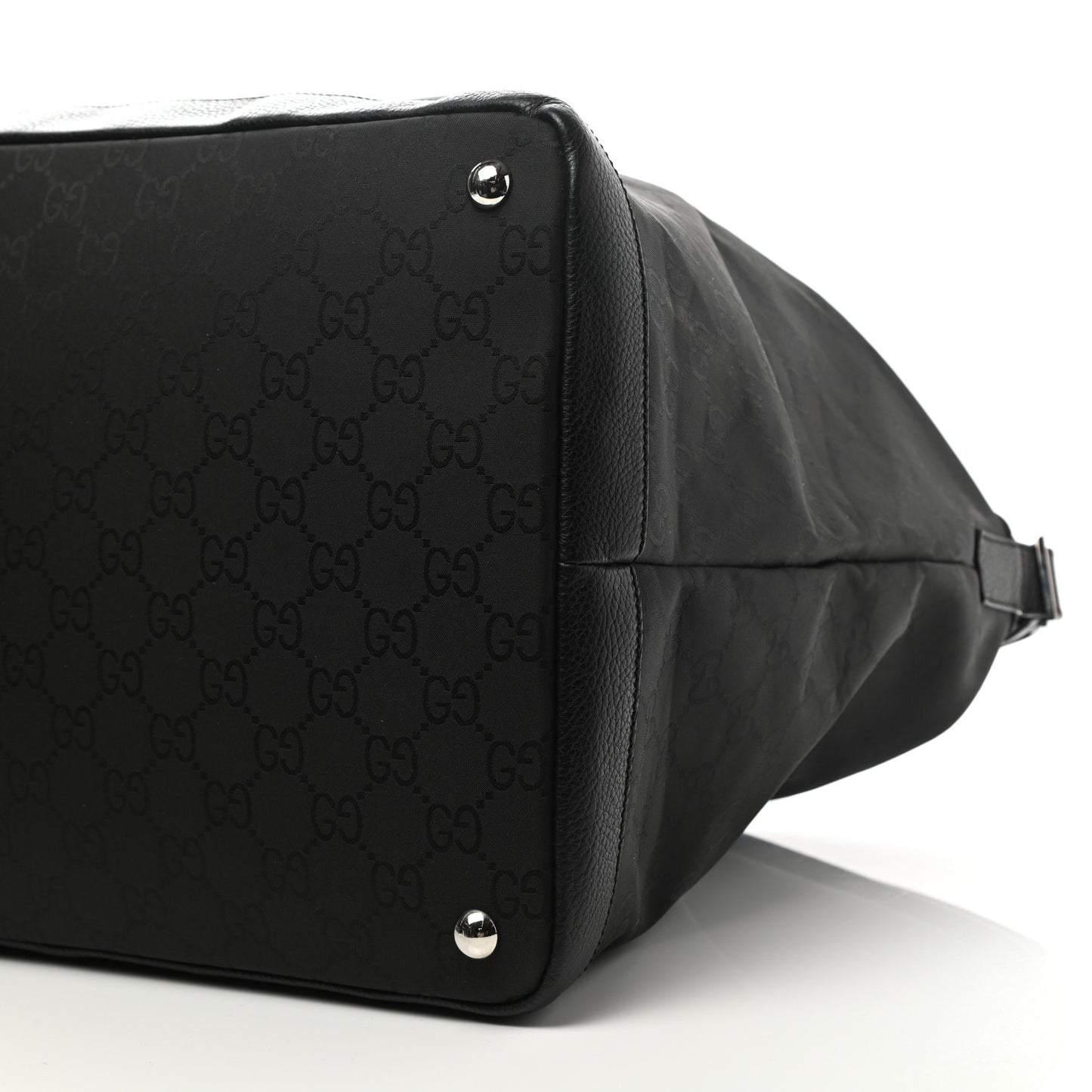Nylon Monogram Travel Hobo Black