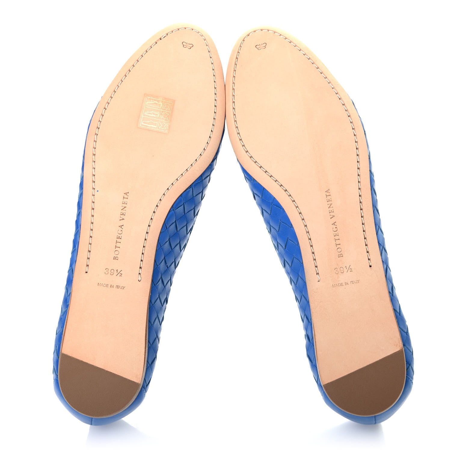 Bottega Veneta Nappa Intrecciato Flats 39.5 Blue Royal 5 of 7