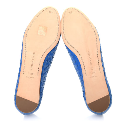 Bottega Veneta Nappa Intrecciato Flats 39.5 Blue Royal 5 of 7