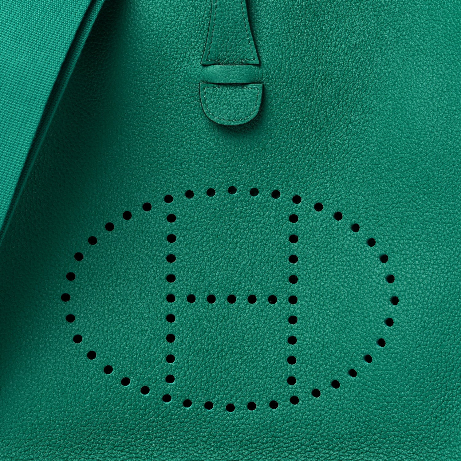 Hermes Taurillon Clemence Evelyne III PM Vert Vertigo 7 of 10